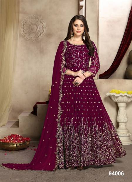 Rani Colour AANAYA 94 Wedding Wear Heavy Georgette Anarkali  Latest salwar Suit Collection 94006